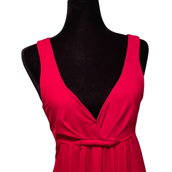 90s Vintage Red Strappy Dress - Picture 2 of 9